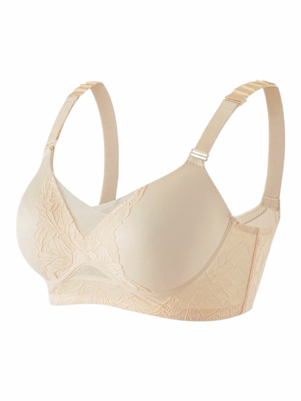 NWT! Lot of (2) Beige SonaShape Daily Comfort Seamless Lifting Bras. Size Small.
